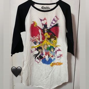 Sailor Moon Baseball style t shirt anime kawaii
